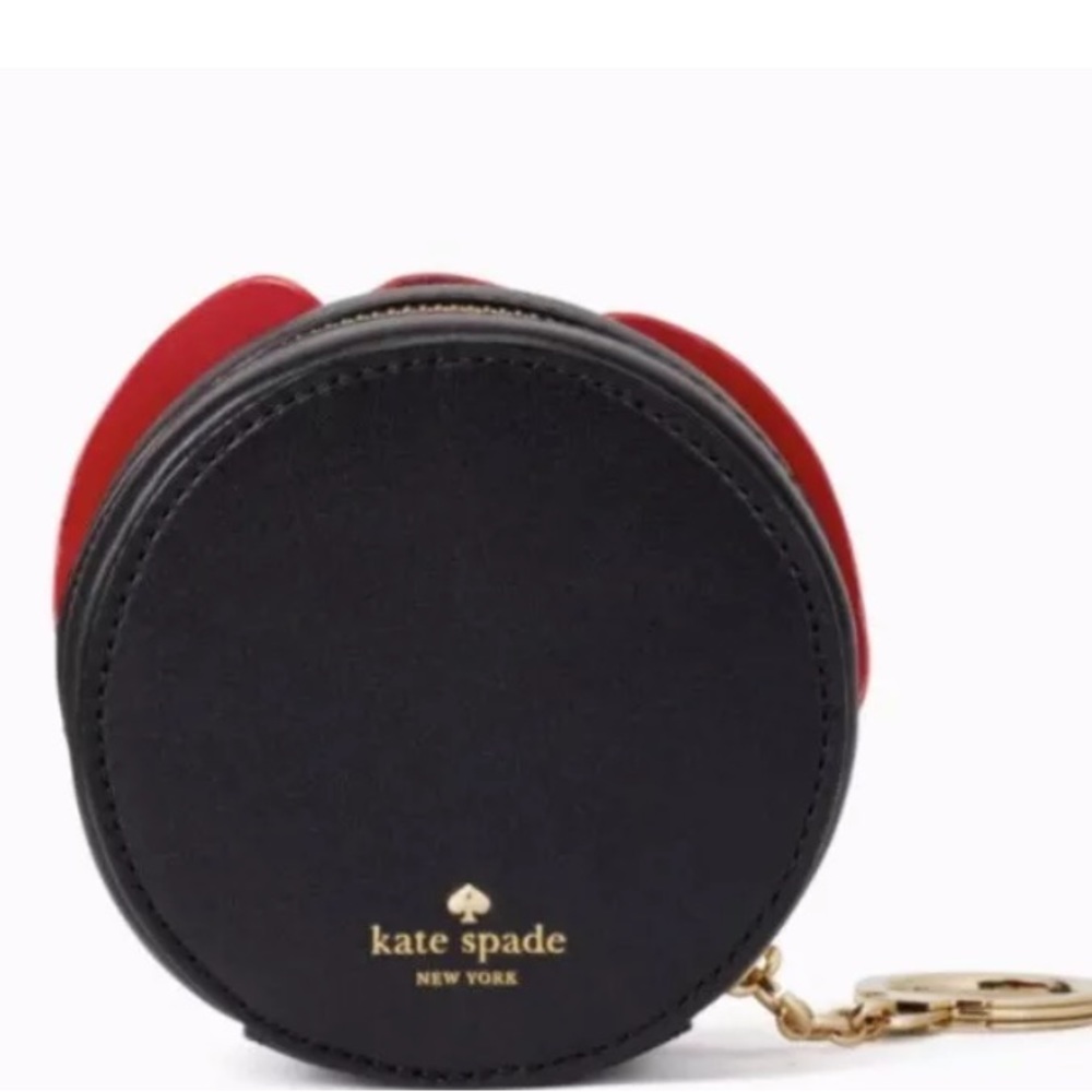 Kate spade OH la la Poppy red black coin purse NWT - Picture 7 of 8